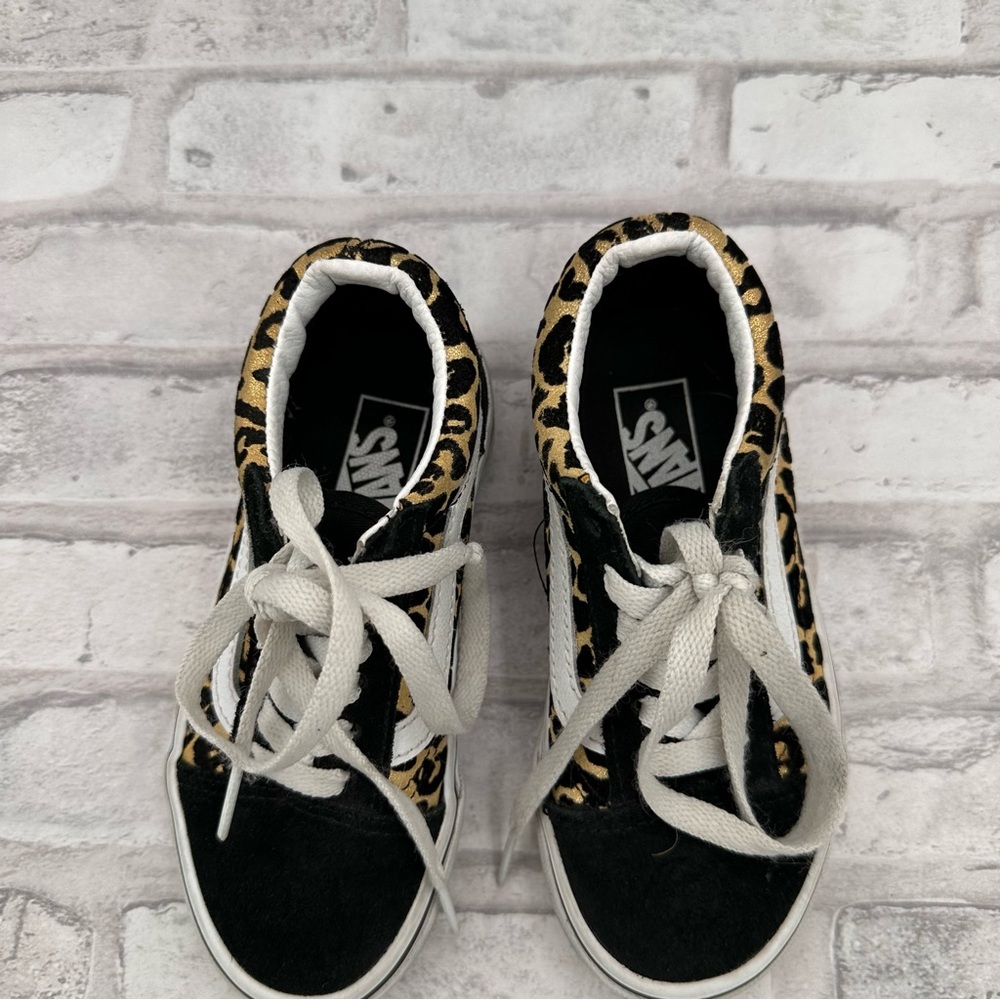 Vans Kids Old Skool Leopard Shoe Animailer Brown Leopard - Picture 4 of 8